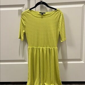 Forever 21 Vibrant Yellow Knit dress large